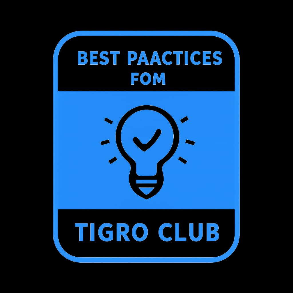 Icon representing best practices for Tigro Club.