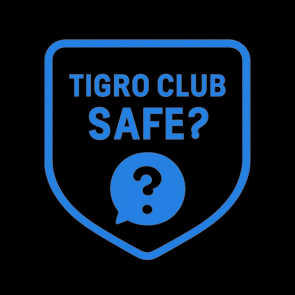 A badge design symbolizing the safety of Tigro Club.