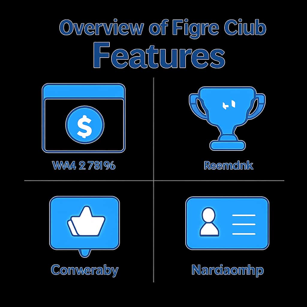 Illustration depicting Tigro Club's features.