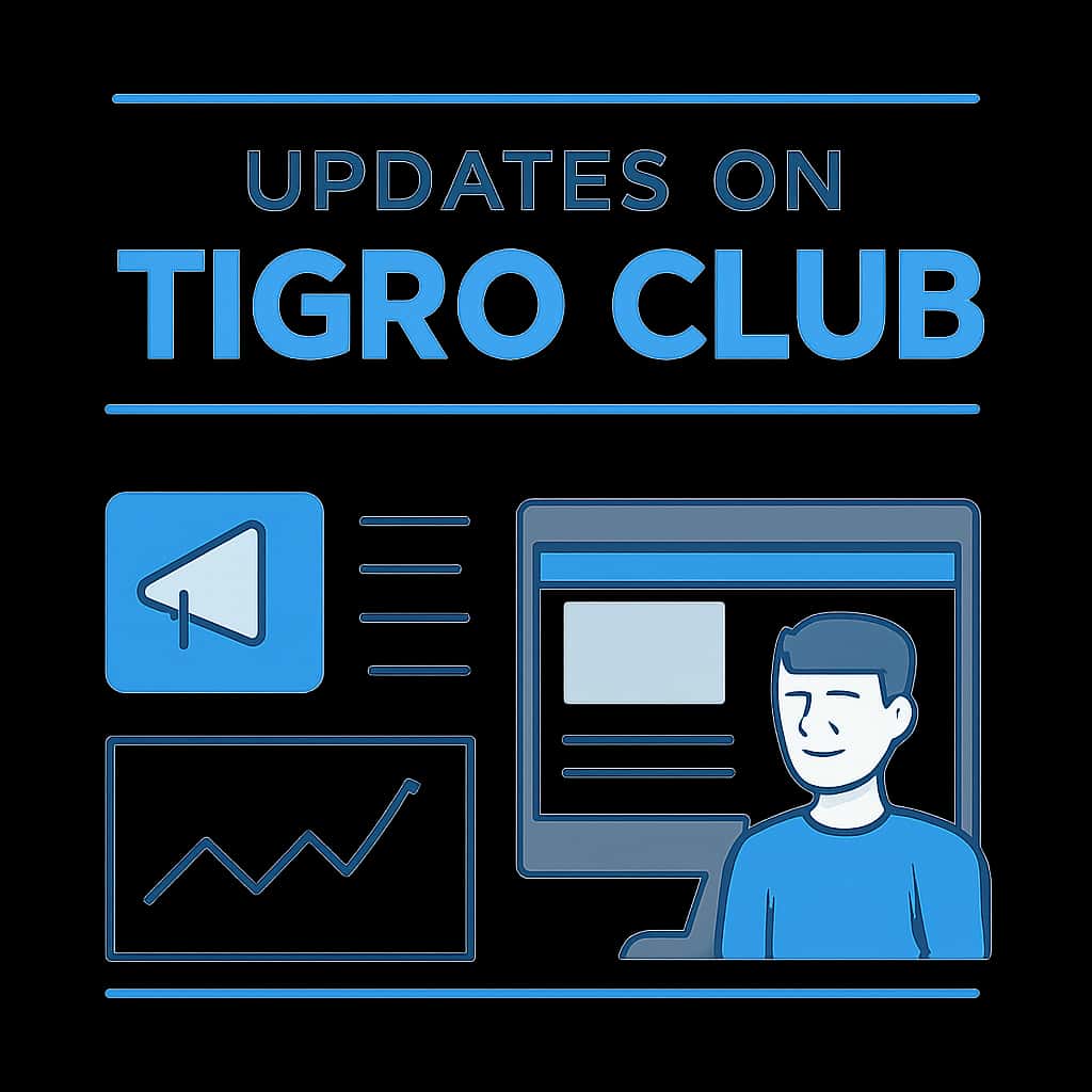 An educational diagram explaining Tigro Club updates.